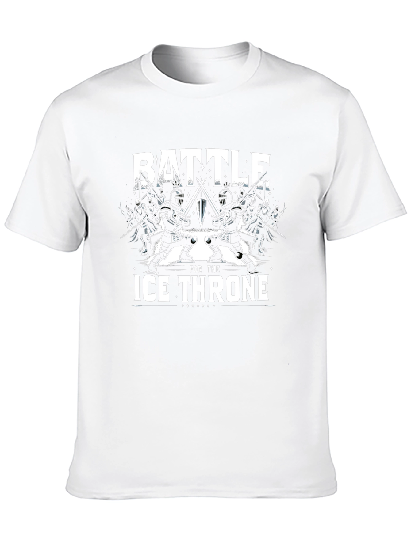Battle for the Ice Throne Black Graphic T-Shirt