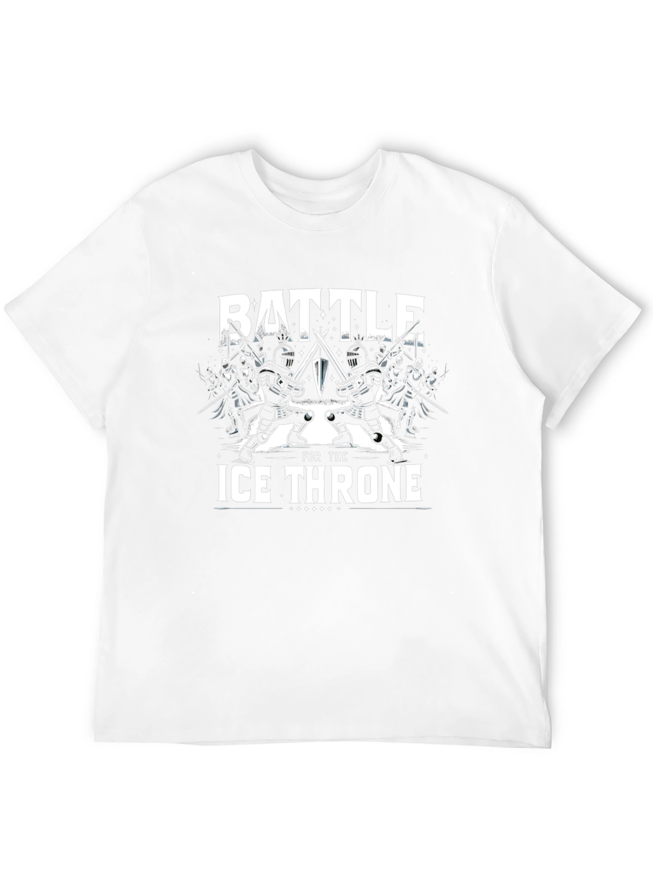 Battle for the Ice Throne Black Graphic T-Shirt