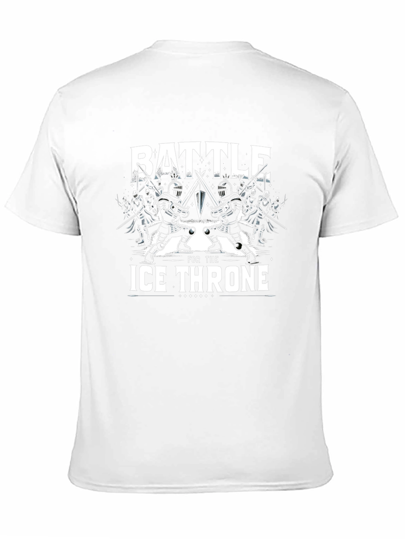 Battle for the Ice Throne Black Graphic T-Shirt
