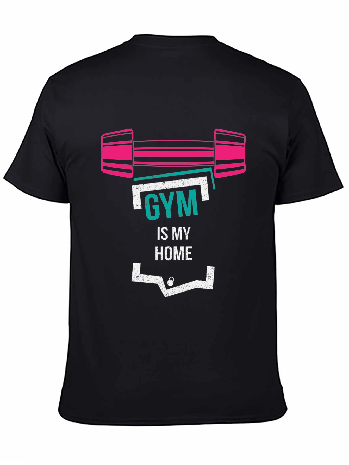 Gym Is My Home Graphic T-Shirt - Fitness Apparel