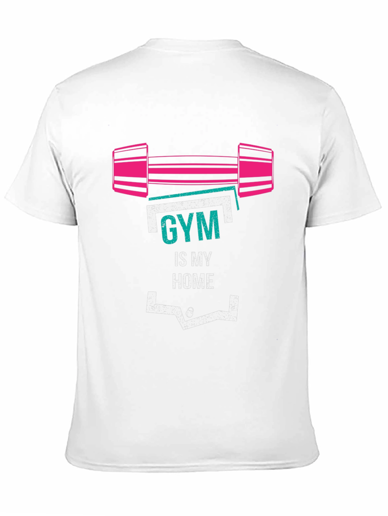 Gym Is My Home Graphic T-Shirt - Fitness Apparel