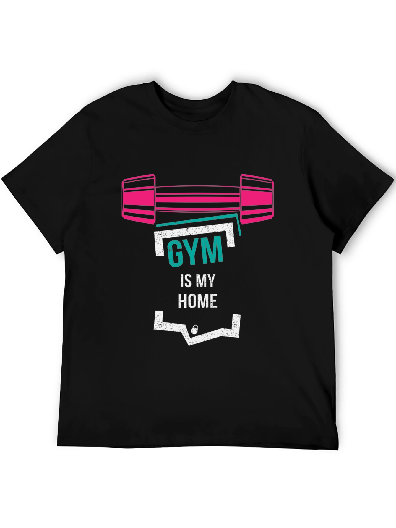 Gym Is My Home Graphic T-Shirt - Fitness Apparel