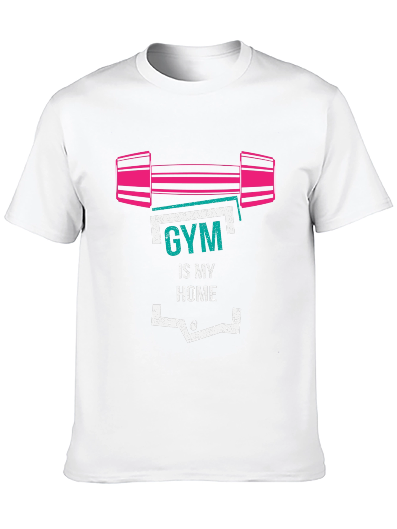 Gym Is My Home Graphic T-Shirt - Fitness Apparel