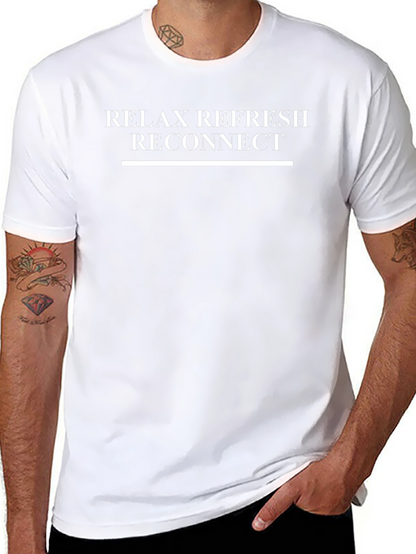 Relax Refresh Reconnect Black T-Shirt