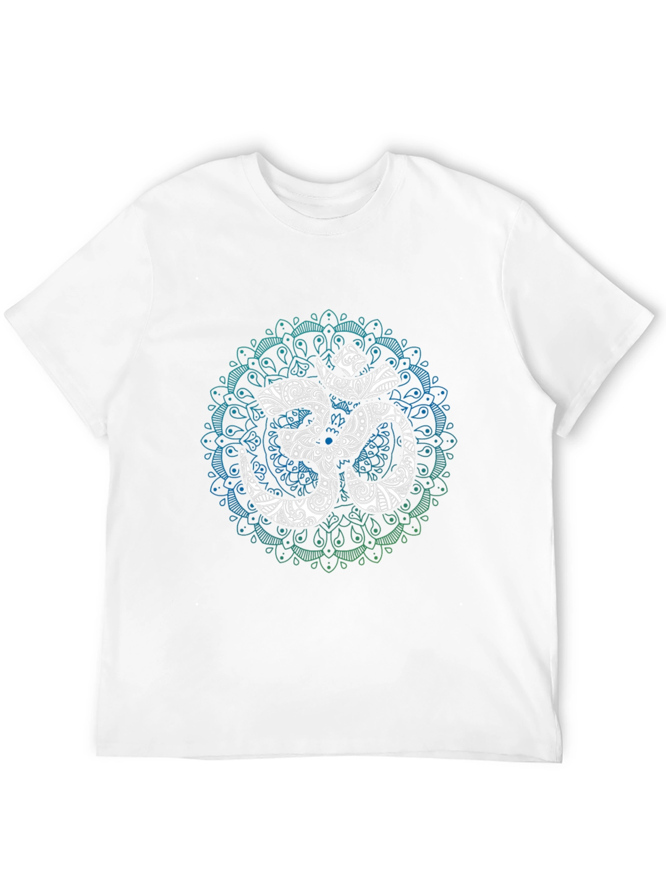 Om Mandala Graphic Tee - Black