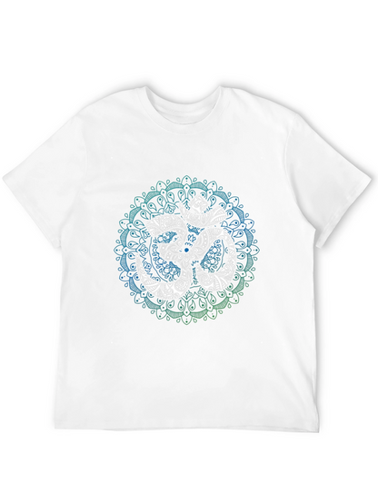 Om Mandala Graphic Tee - Black