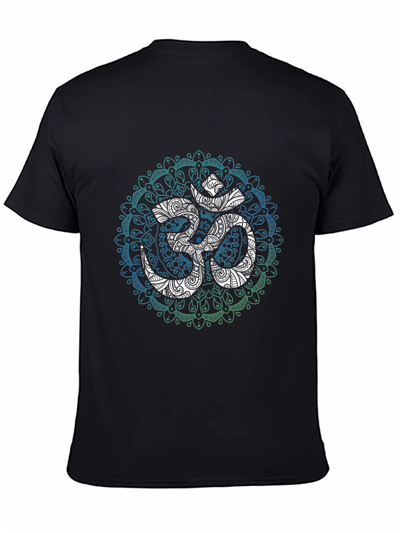 Om Mandala Graphic Tee - Black
