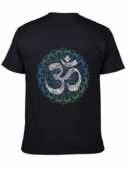 Om Mandala Graphic Tee - Black