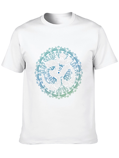 Om Mandala Graphic Tee - Black