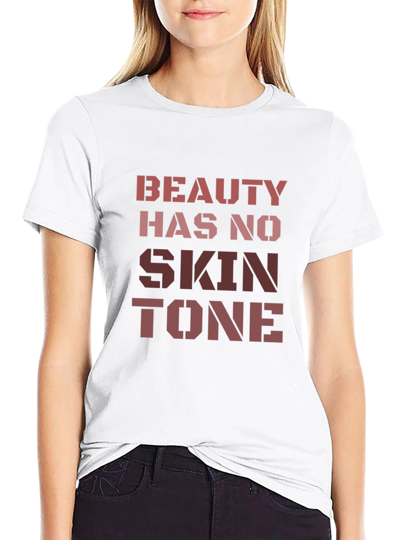 Beauty Has No Skin Tone Graphic T-Shirt
