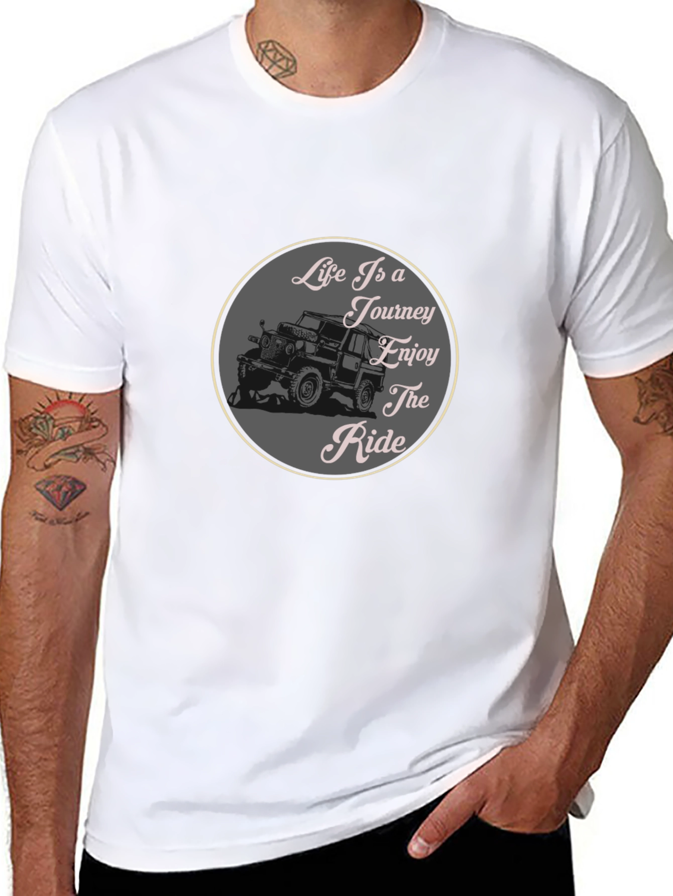 Life is a Journey Graphic Tee - Black