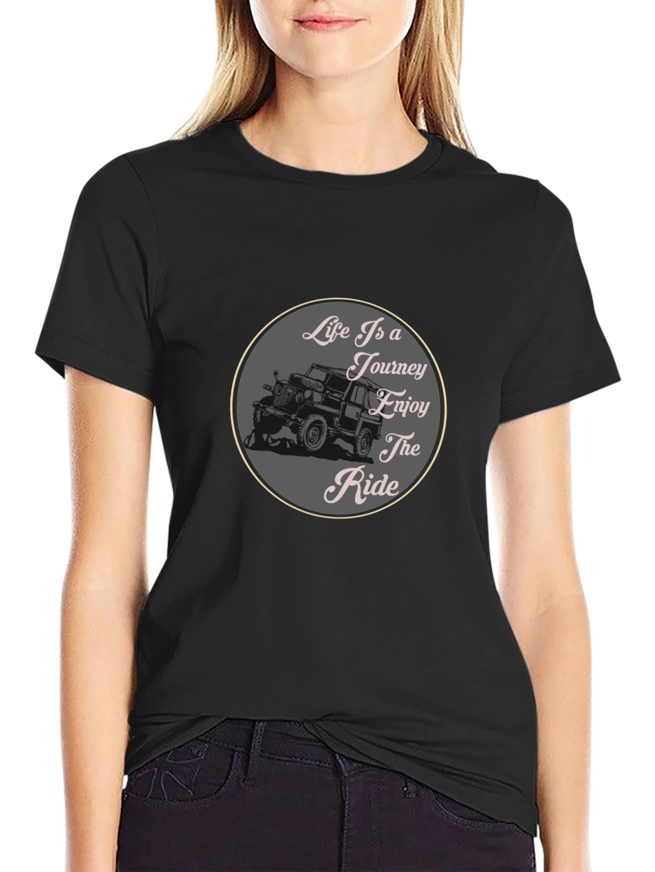 Life is a Journey Graphic Tee - Black