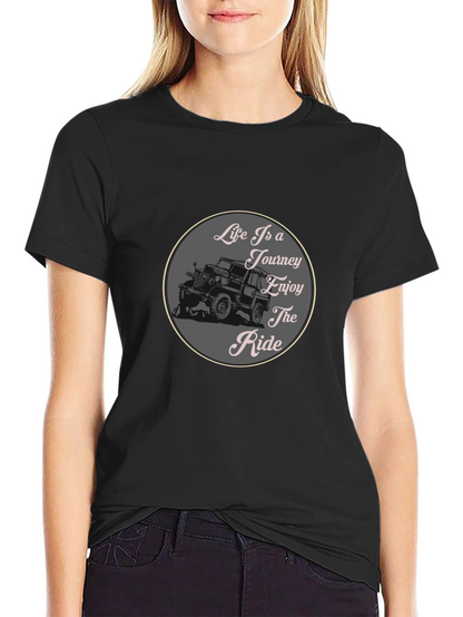Life is a Journey Graphic Tee - Black
