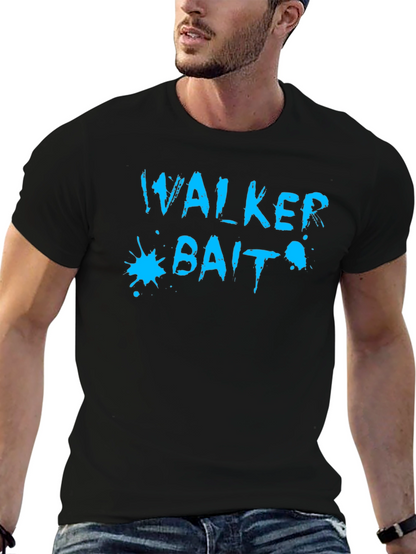Walker Bait Graphic Tee - Casual Black T-Shirt