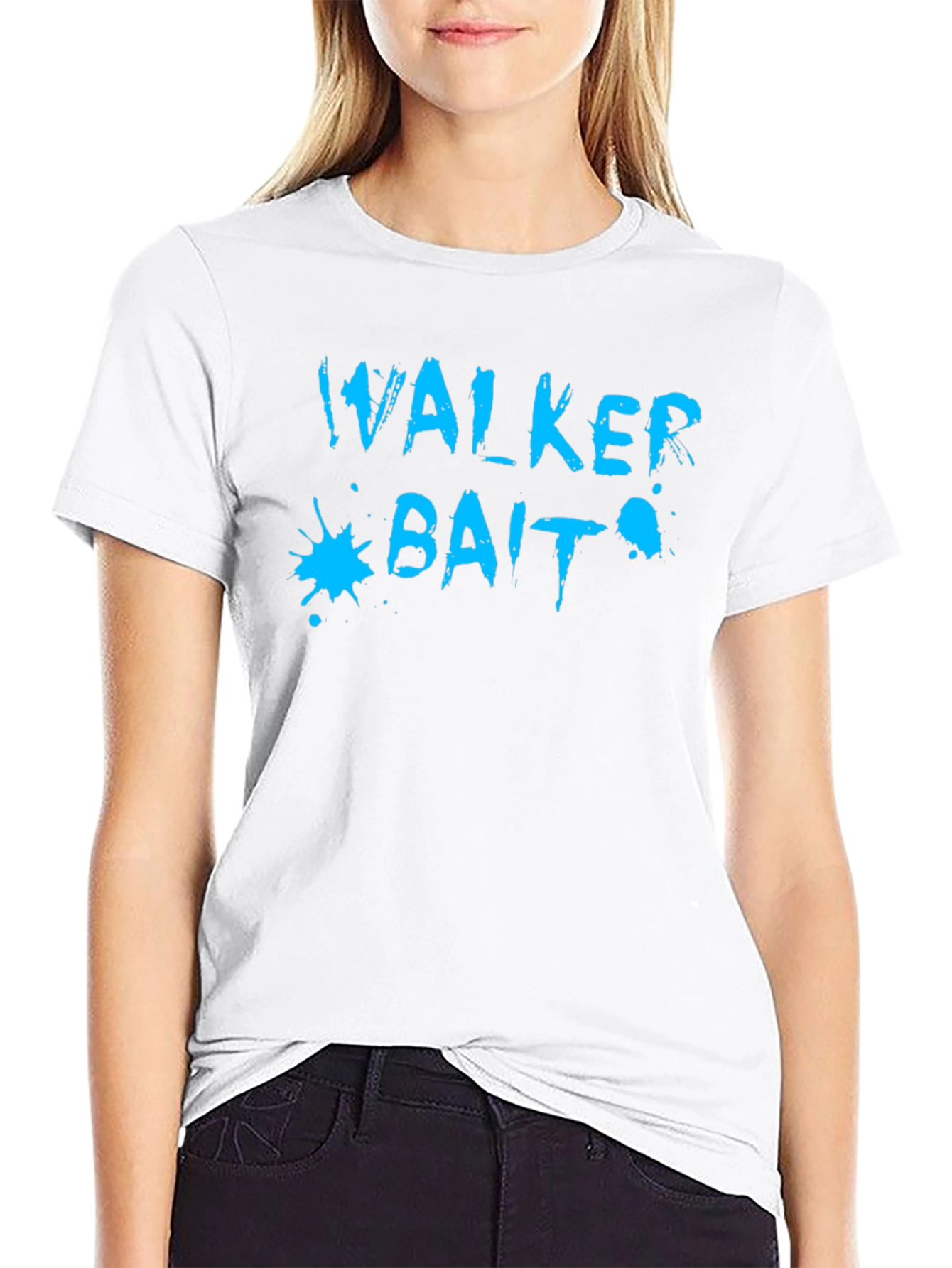 Walker Bait Graphic Tee - Casual Black T-Shirt