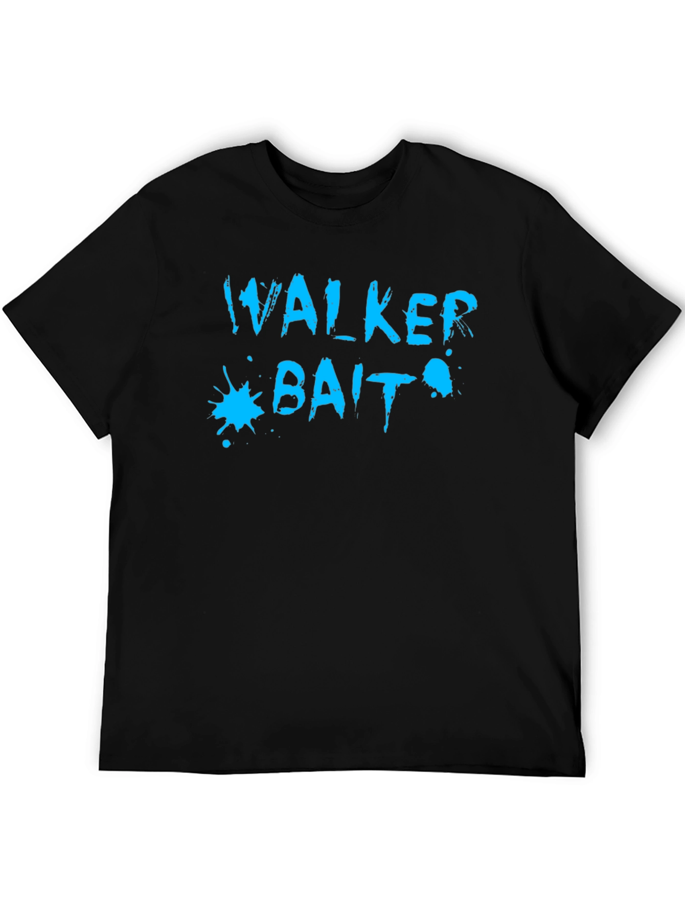 Walker Bait Graphic Tee - Casual Black T-Shirt