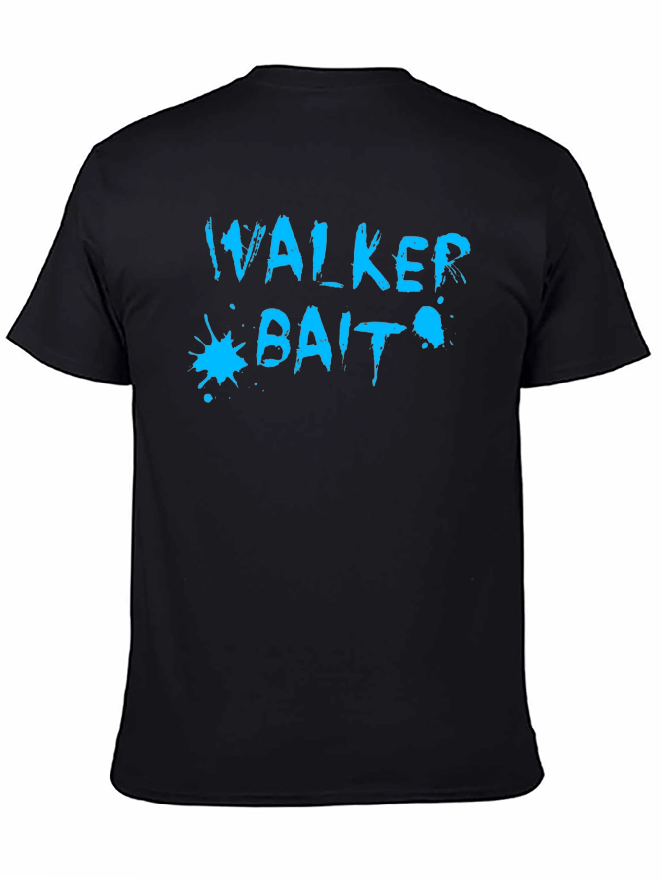 Walker Bait Graphic Tee - Casual Black T-Shirt