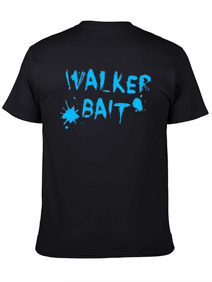 Walker Bait Graphic Tee - Casual Black T-Shirt