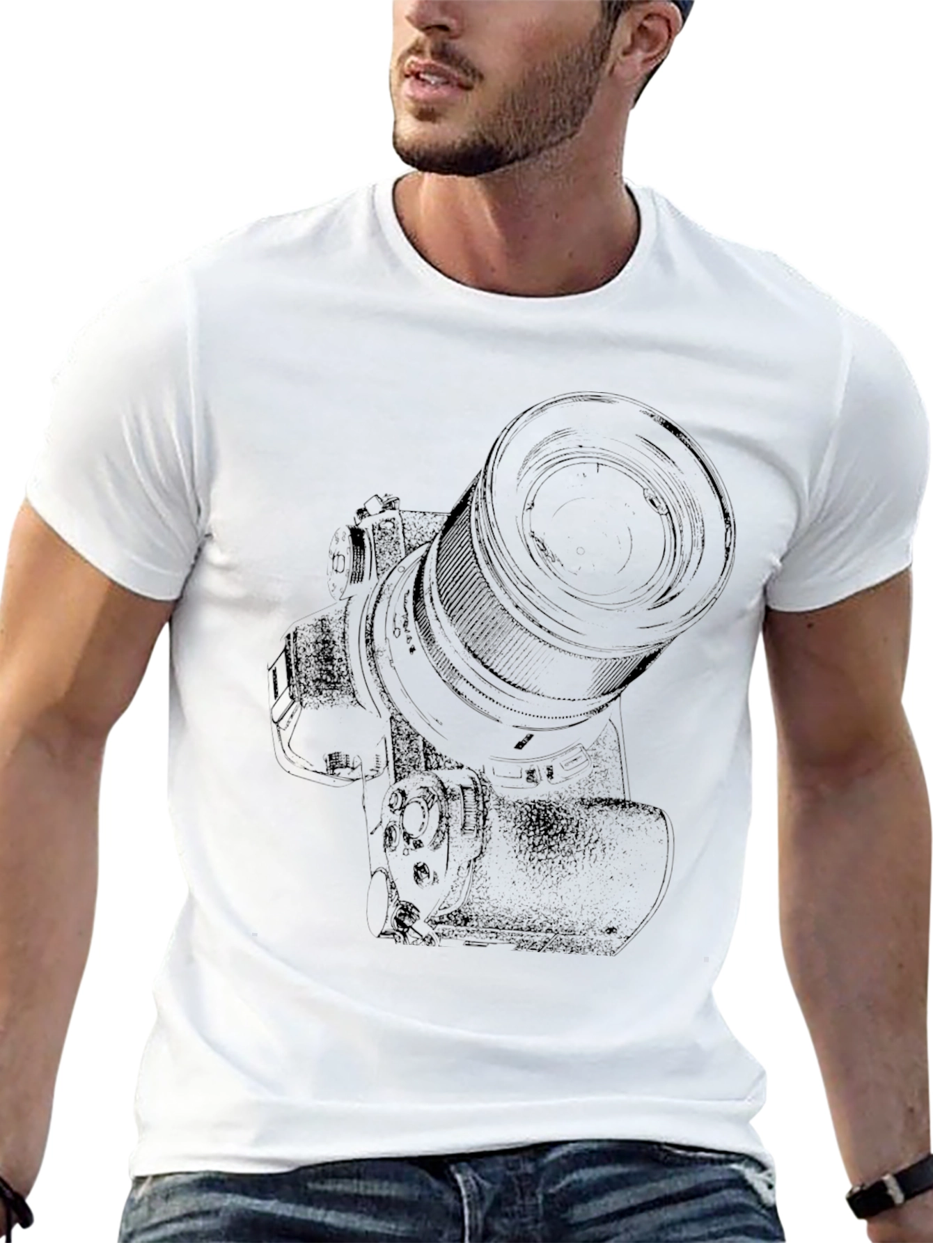 Camera Graphic Tee - Photographer T-Shirt