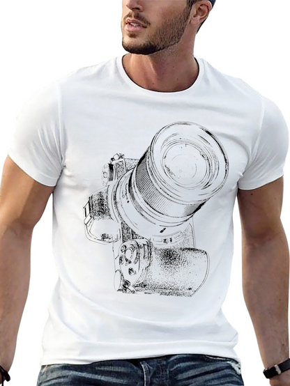Camera Graphic Tee - Photographer T-Shirt