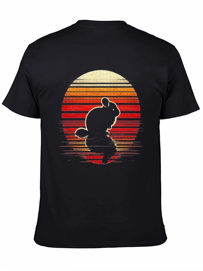 Retro Chinchilla Sunset Graphic Tee