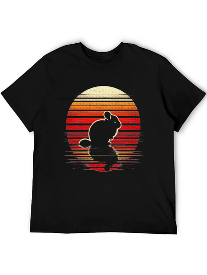 Retro Chinchilla Sunset Graphic Tee