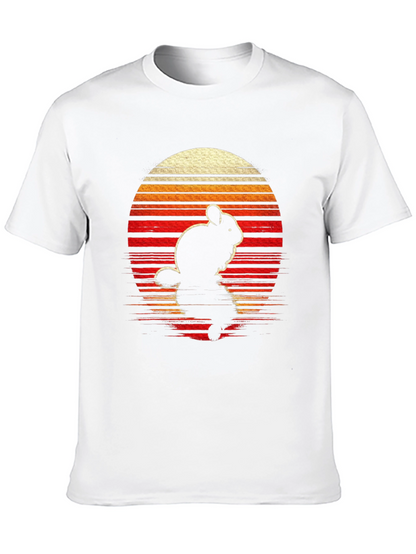 Retro Chinchilla Sunset Graphic Tee