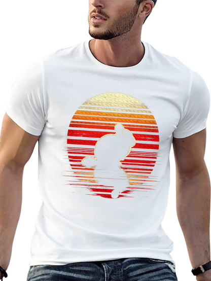 Retro Chinchilla Sunset Graphic Tee