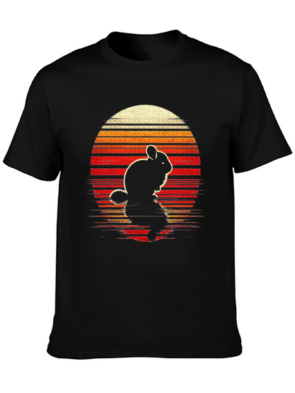 Retro Chinchilla Sunset Graphic Tee