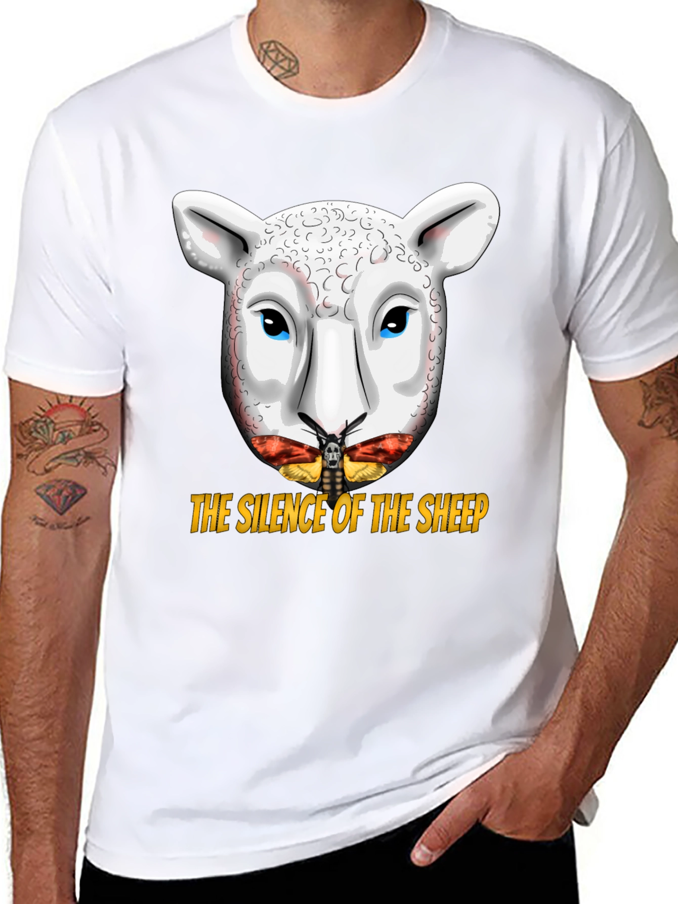 Silence of the Sheep T-Shirt - Graphic Print Tee