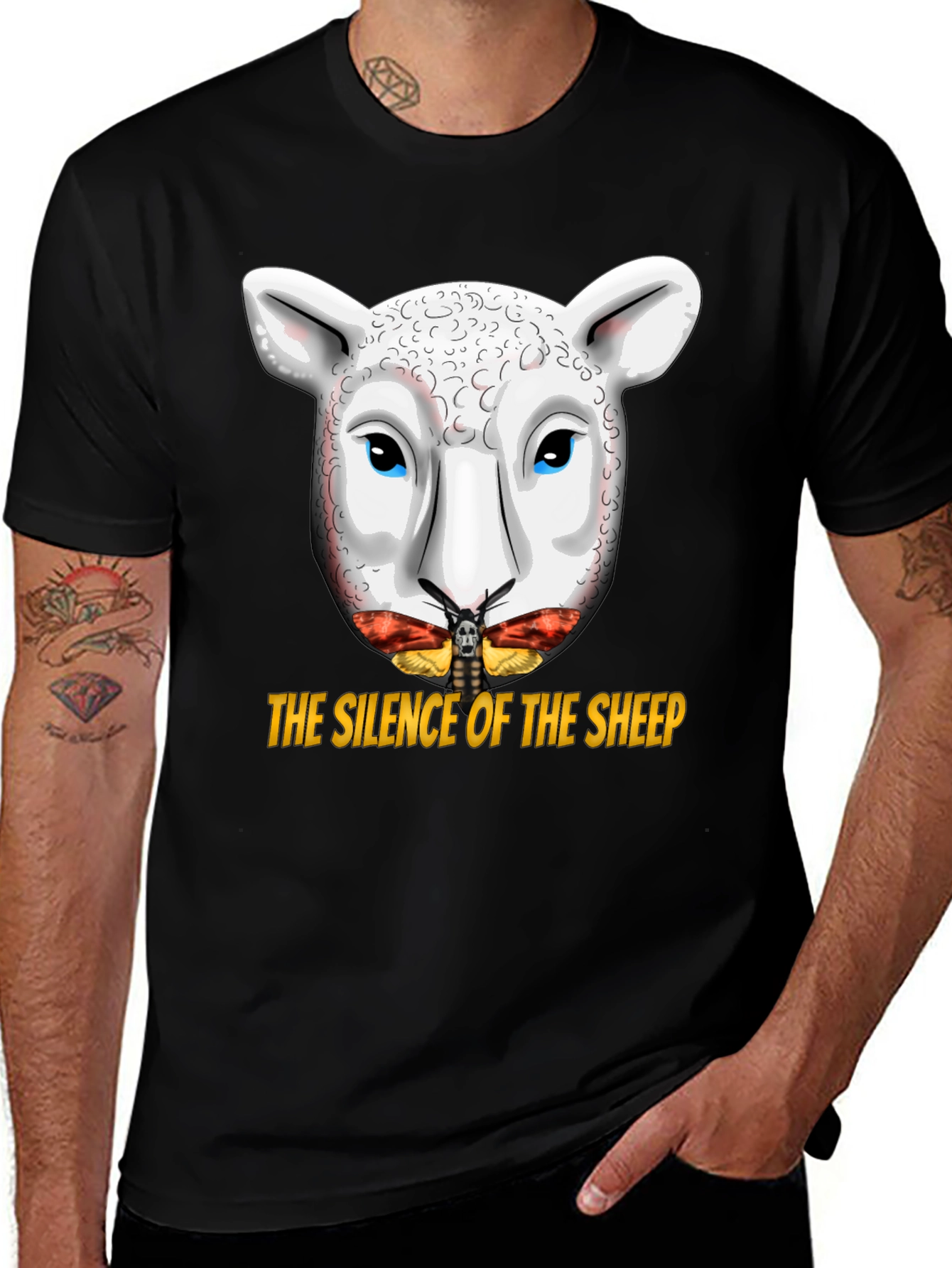 Silence of the Sheep T-Shirt - Graphic Print Tee