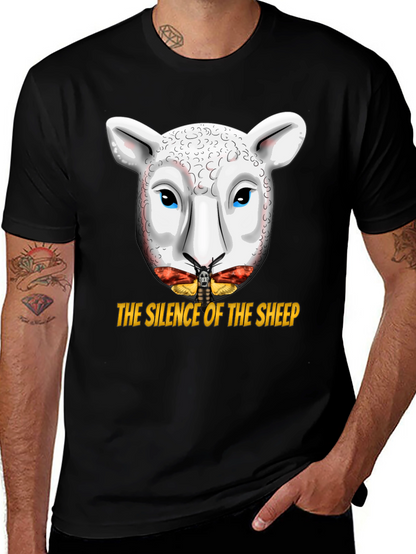 Silence of the Sheep T-Shirt - Graphic Print Tee