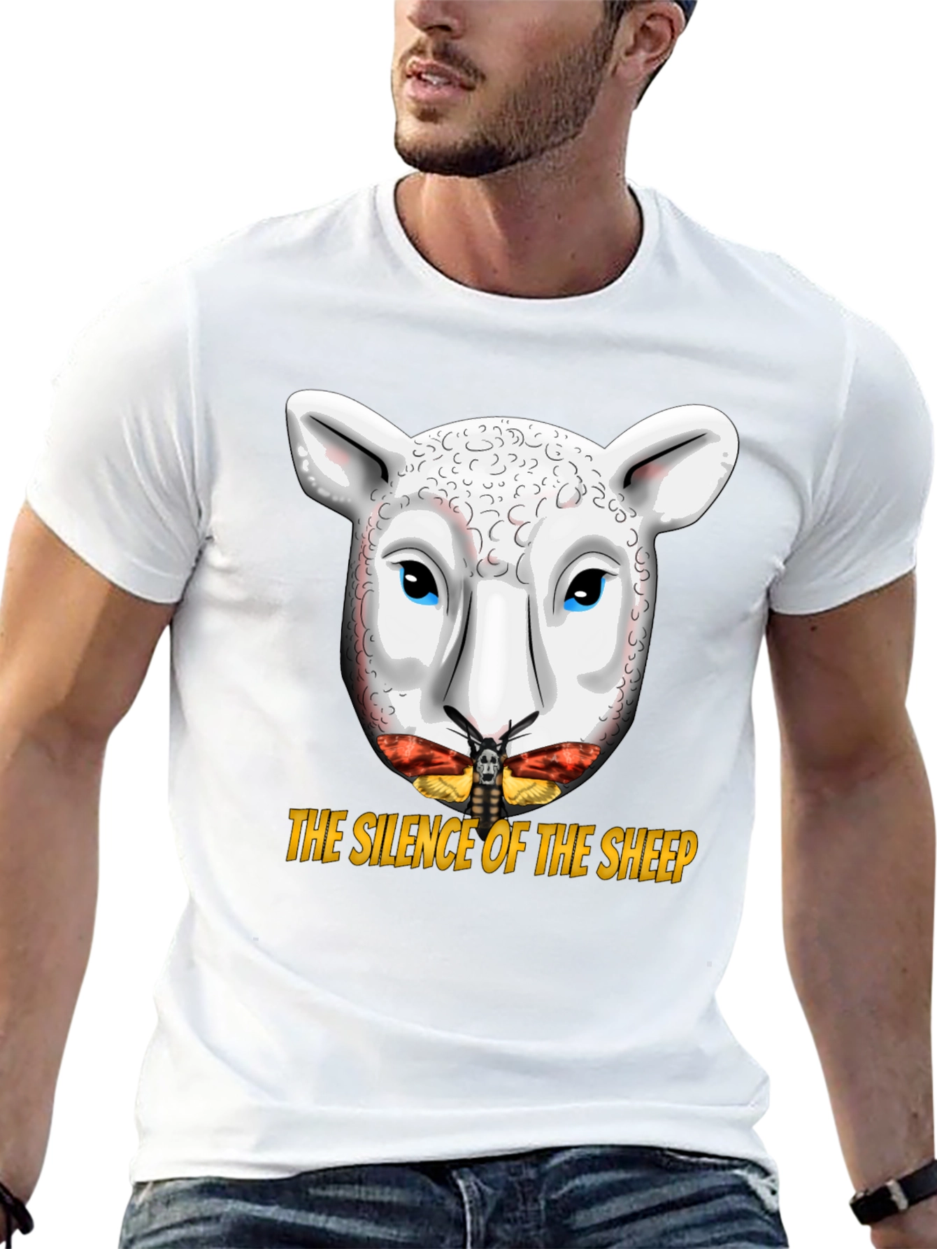 Silence of the Sheep T-Shirt - Graphic Print Tee