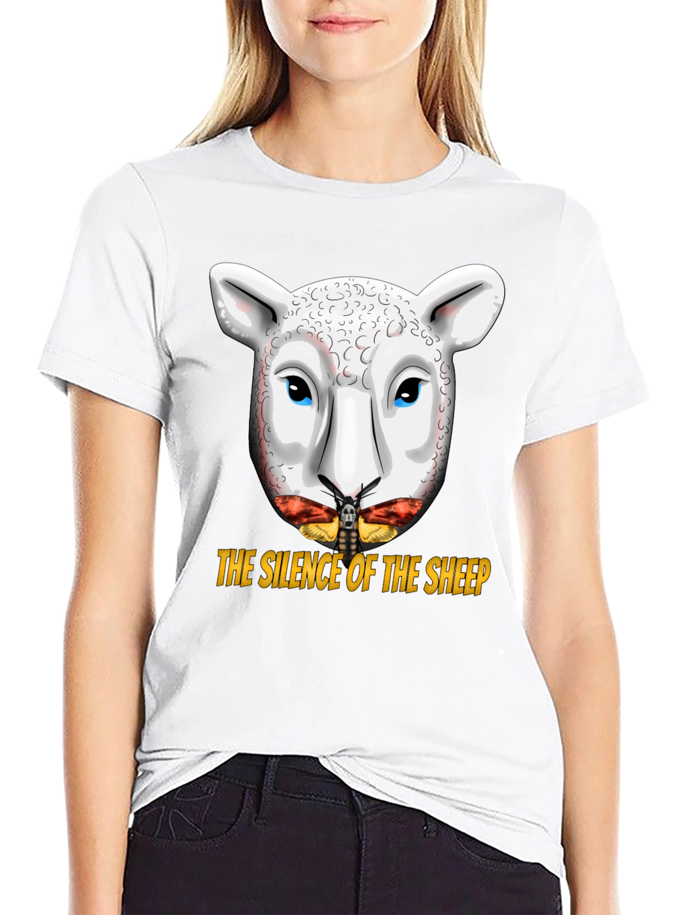 Silence of the Sheep T-Shirt - Graphic Print Tee
