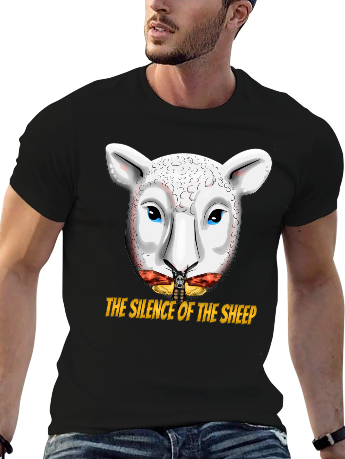 Silence of the Sheep T-Shirt - Graphic Print Tee