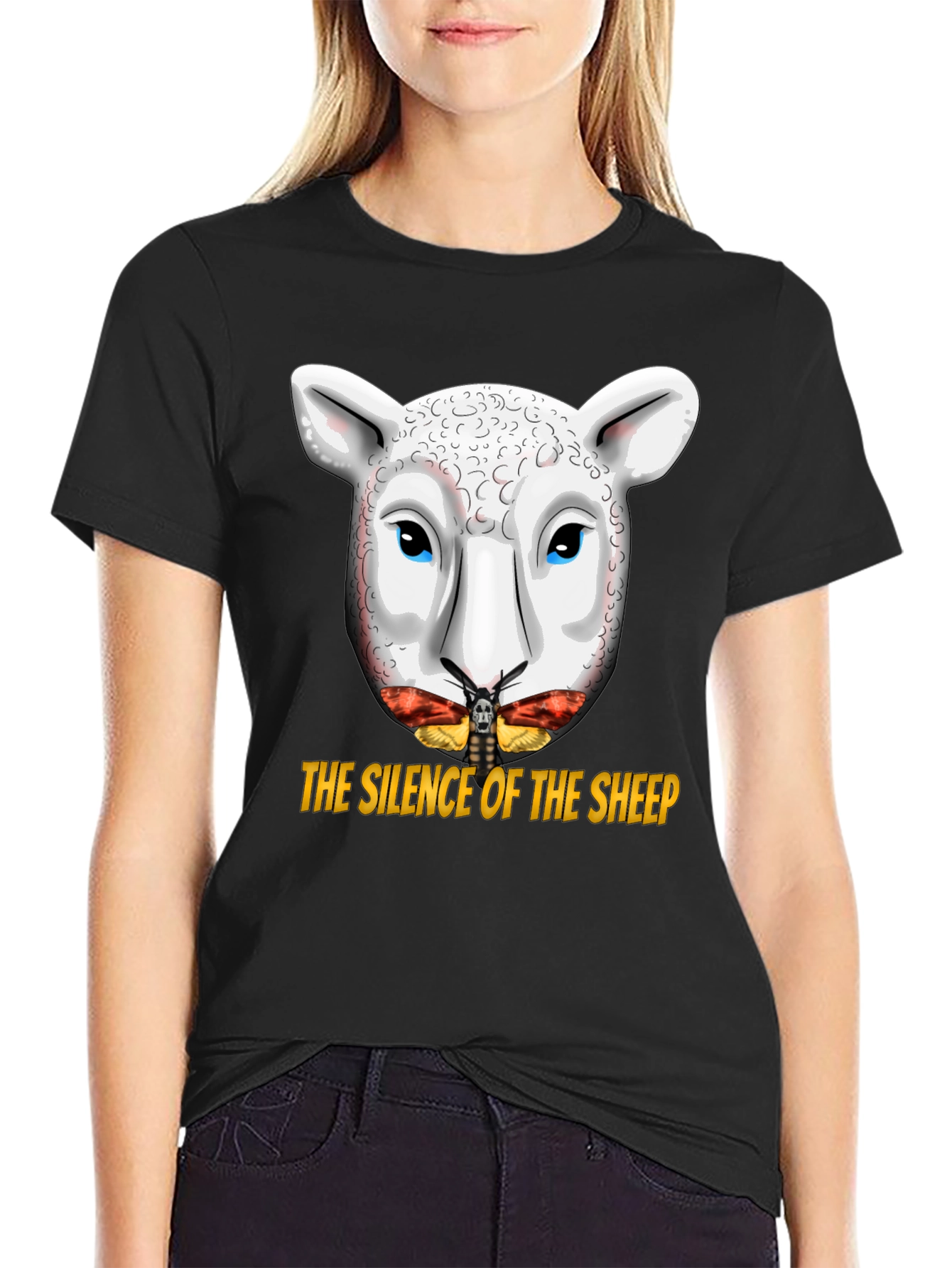 Silence of the Sheep T-Shirt - Graphic Print Tee