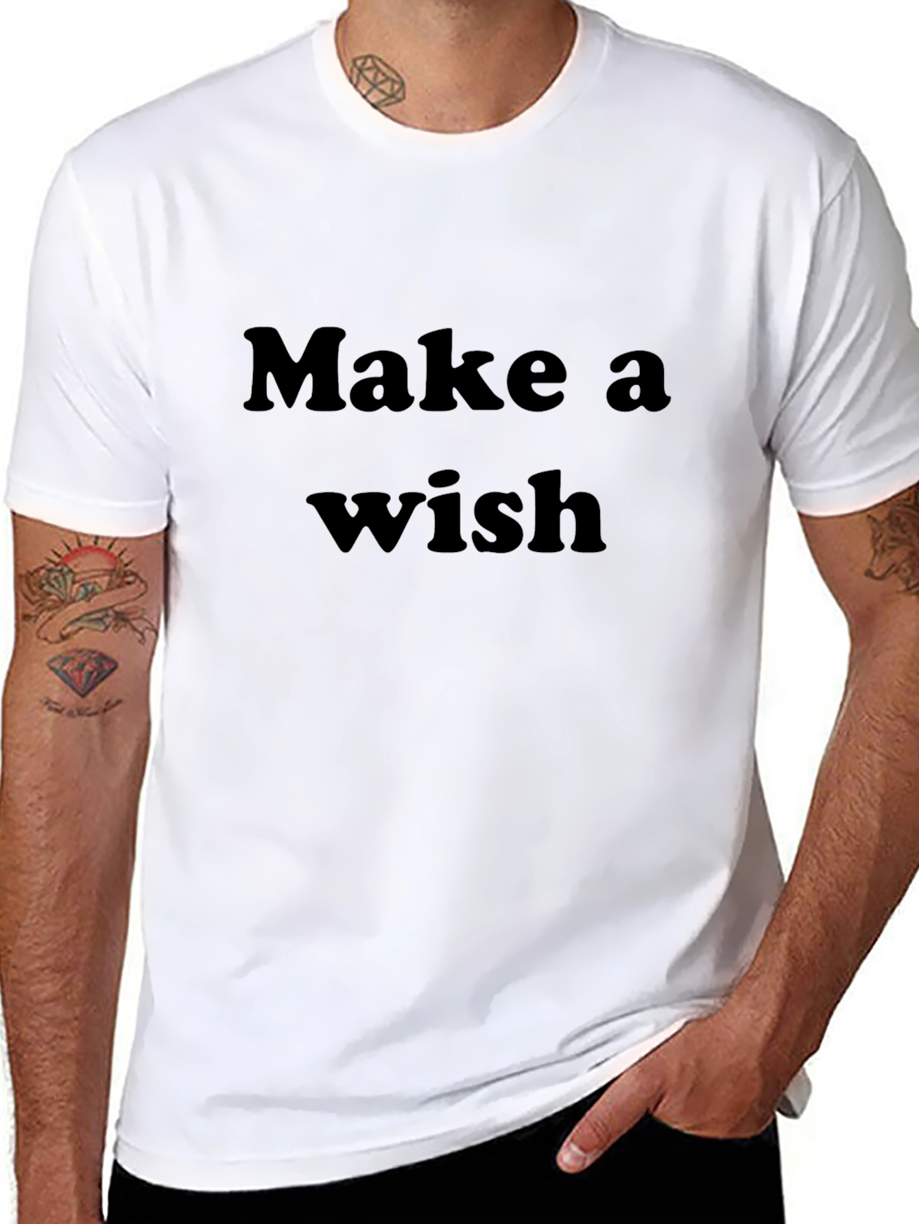Make a Wish Black T-Shirt - Unisex