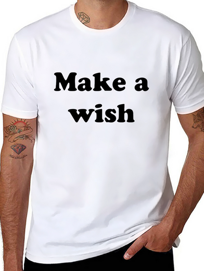 Make a Wish Black T-Shirt - Unisex