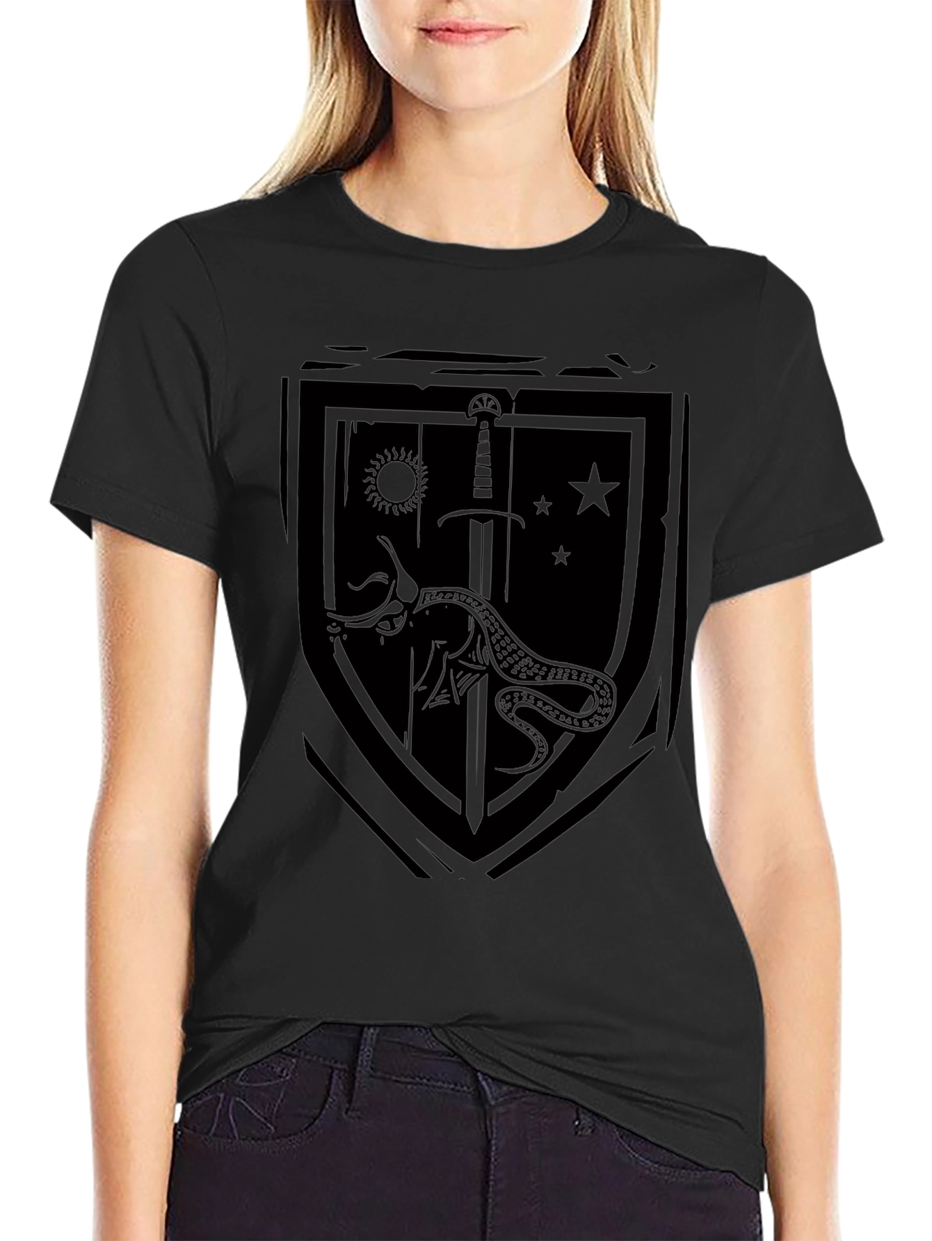 Emblem Shield Black T-Shirt