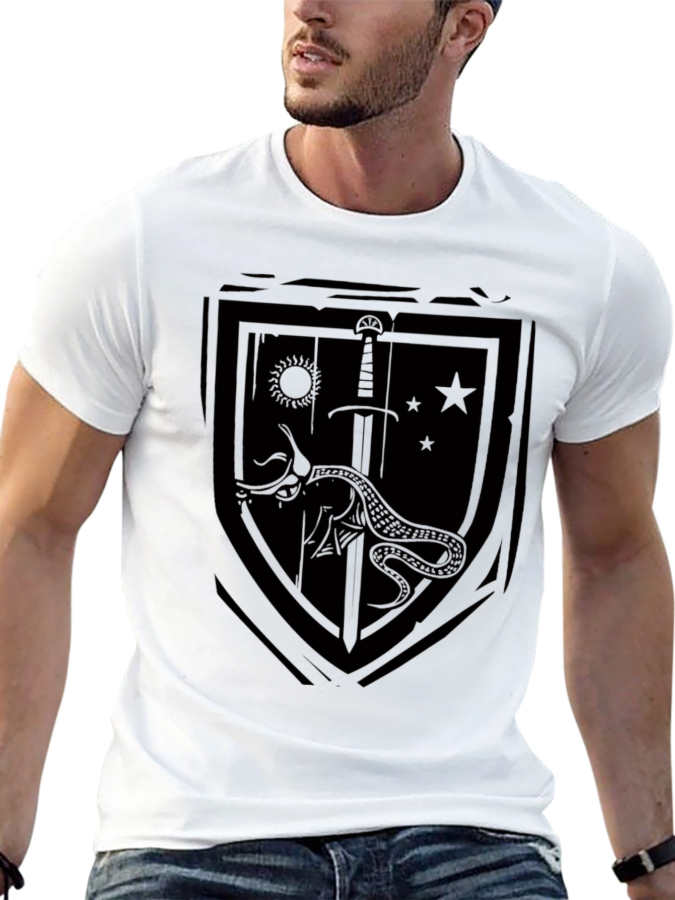 Emblem Shield Black T-Shirt