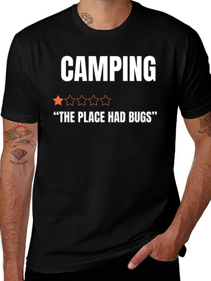 Camping One-Star Funny Graphic T-Shirt