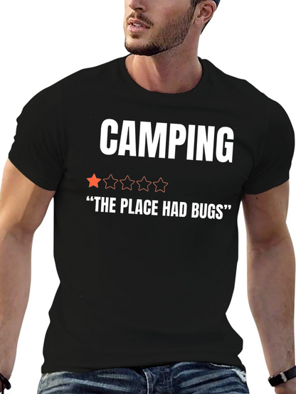 Camping One-Star Funny Graphic T-Shirt