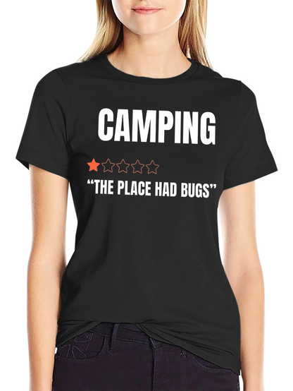 Camping One-Star Funny Graphic T-Shirt