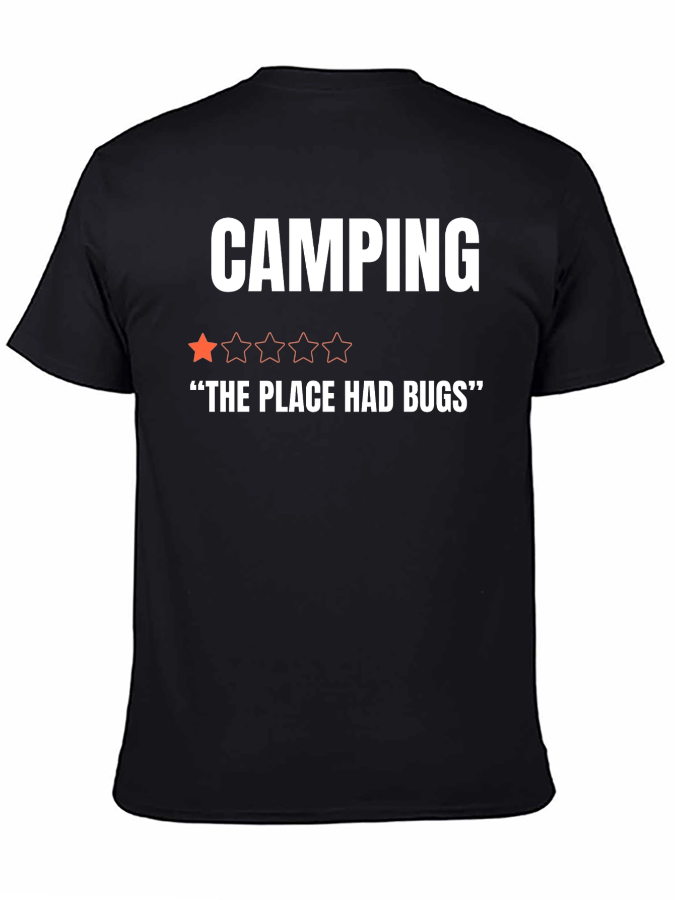 Camping One-Star Funny Graphic T-Shirt
