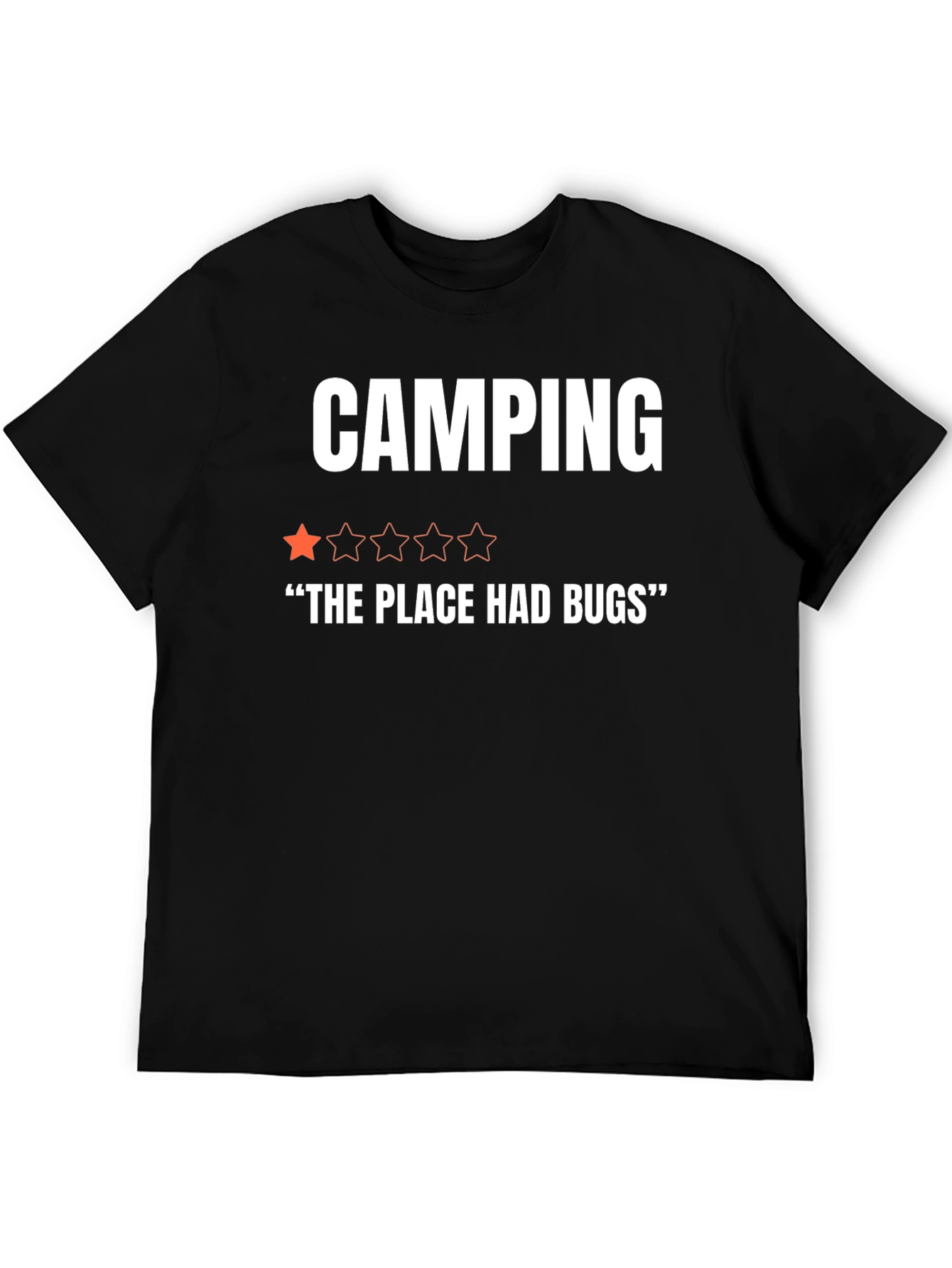 Camping One-Star Funny Graphic T-Shirt
