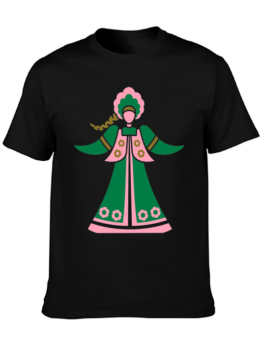 Folk Art T-Shirt: Unique Graphic Tee for Stylish Comfort