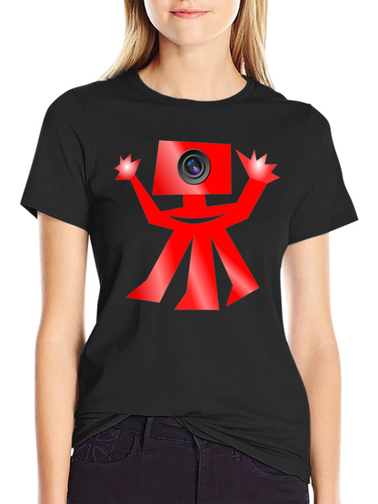 Quirky Camera Character Graphic Tee