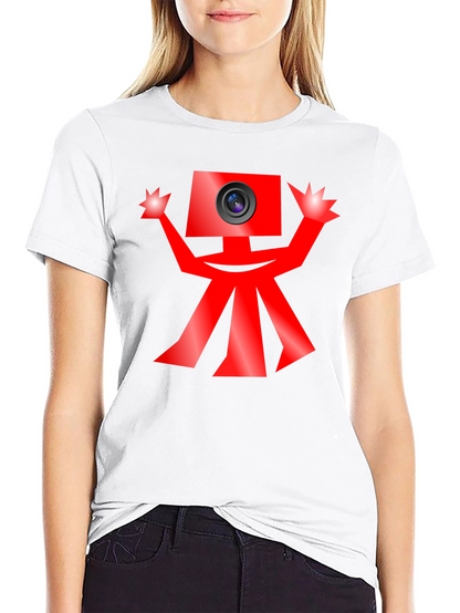 Quirky Camera Character Graphic Tee