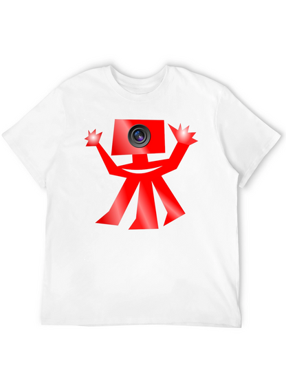 Quirky Camera Character Graphic Tee