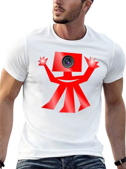 Quirky Camera Character Graphic Tee
